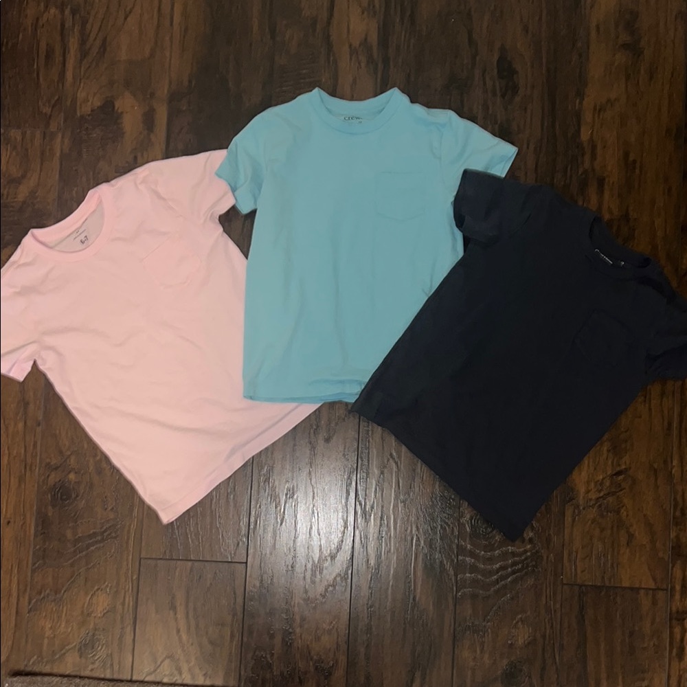 Kids' T-Shirt Set - Pink, Blue, and Gray